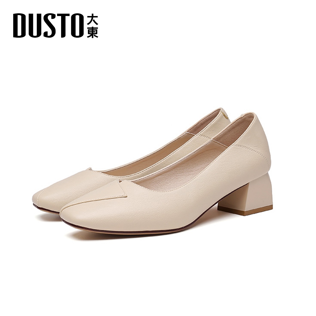 DUSTO รองเท้าส้นสูงสไตล์เกาหลี การออกแบบแผงนิ้วเท้า เพิ่มความสูงได้ 4 ซม สวมใส่สบาย ตัวเลือกสามสี 35-40