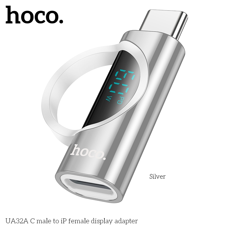 ตัวแปลงหัวชาร์จ HOCO UA32 UA32A UA32B สำหรับ iOS/Type-C จ่ายไฟ 27W 60W รองรับการถ่ายโอนข้อมูล - รูปที่ 4