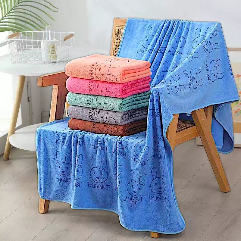 ผ้าเช็ดตัวนาโนไซส์ใหญ่จับโบ้ 90×150cm. ผ้าขนหนูอาบน้ำผืนใหญ่ เนื้อผ้านุ่มนิ่ม ไม่เป็นขุย สีไม่ตก