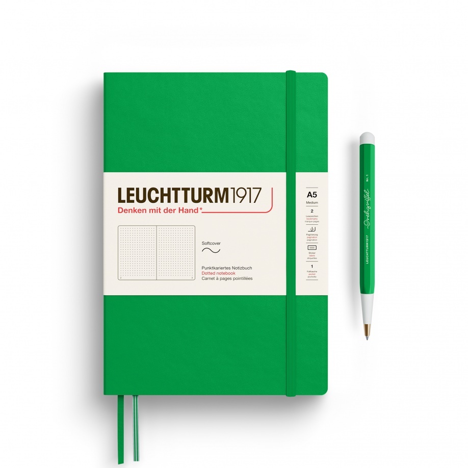 Leuchtturm1917 Thinking a Head  Spring Leaf A5 Notebooks สมุดโน๊ต ขนาด A5 สีเขียว