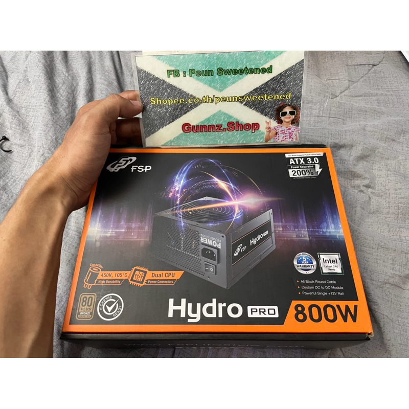 Power Supply - FSP hydro pro 800 (80+Bronze) ประกันถึง71