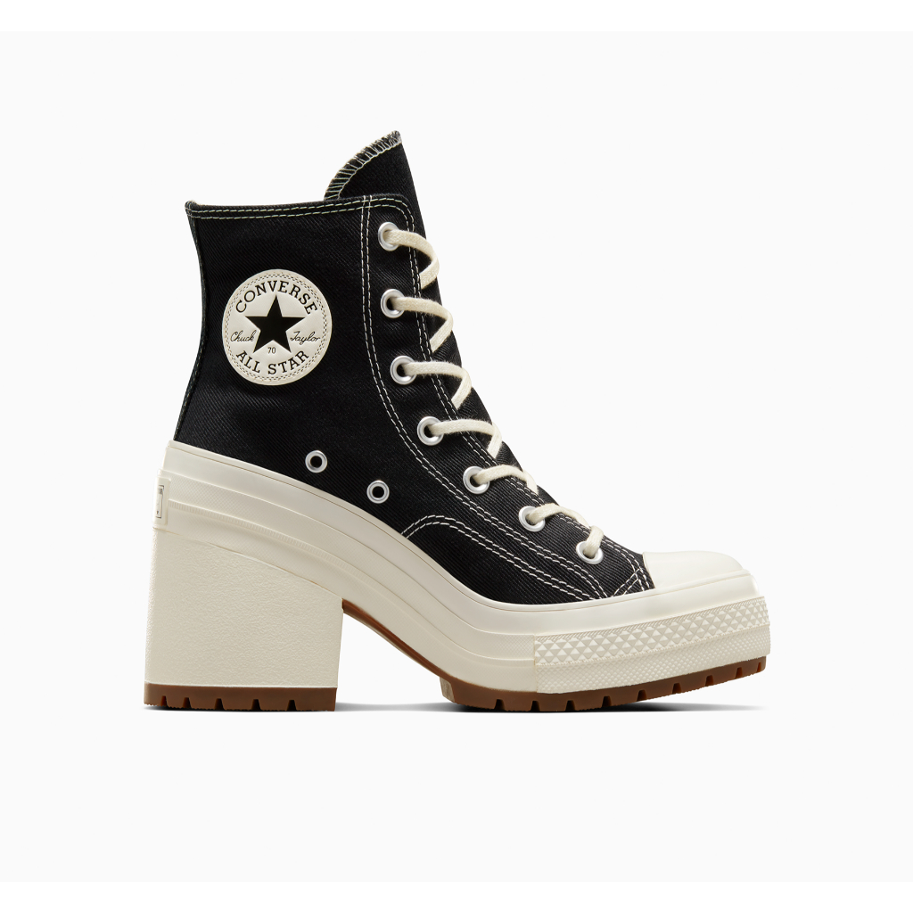 CONVERSE รองเท้าผ้าใบ รุ่น CHUCK 70 DE LUXE HEEL HI BLACK ผู้หญิง A05347CF_S4BKXX