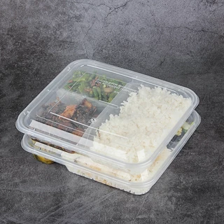 (ยกแพ็ค) กล่องเหลี่ยม+ฝา F3G / BF3G (150ชุด/ลัง กล่องเข้าไมโครเวฟได้ กล่องใส่ข้าว กล่องเข้าไมโครเวฟได้