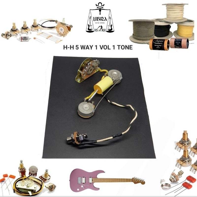 LIBRA TONE วงจรกีต้าร์ไฟฟ้า H-H / 1 VOL / 1 TONE / / 3-WAY & 5-WAY SWITCH