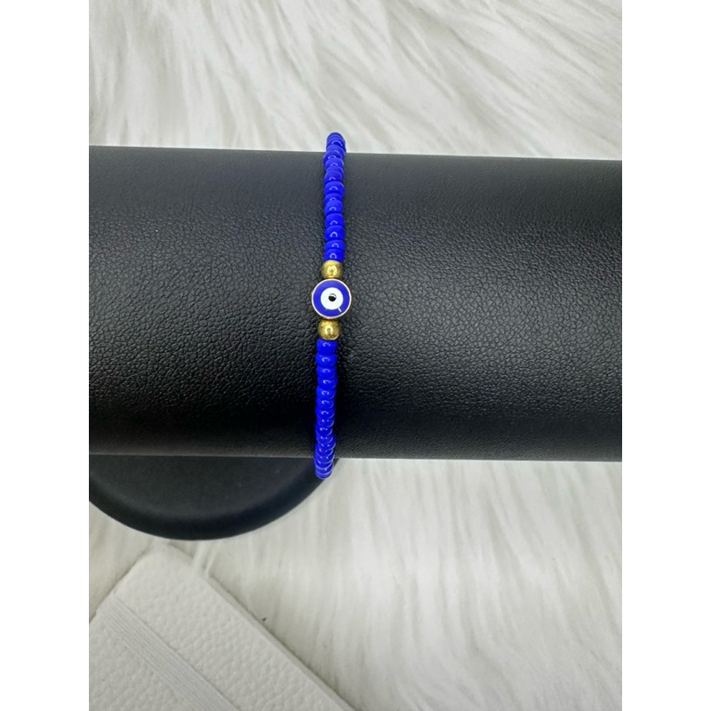 📌มูมาแล้ว  สร้อยข้อมือ Evil Eye 🧿 เครื่องรางของแท้จากตุรกี สายโซ่ปรับขนาดได้ - รูปที่ 4
