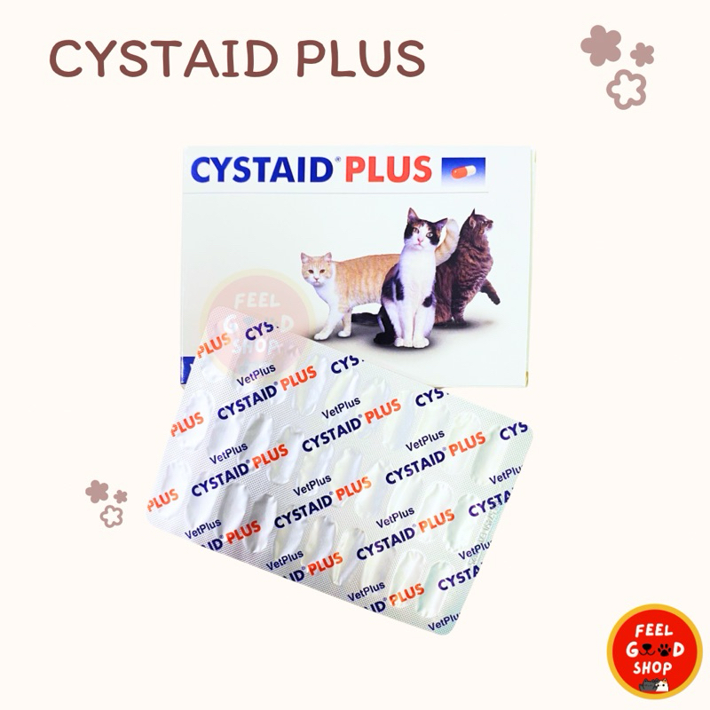 Cystaid Plus 30 เม็ด ซิสเตท พลัส อาหารเสริมสำหรับแมว ฉี่ไม่ออก