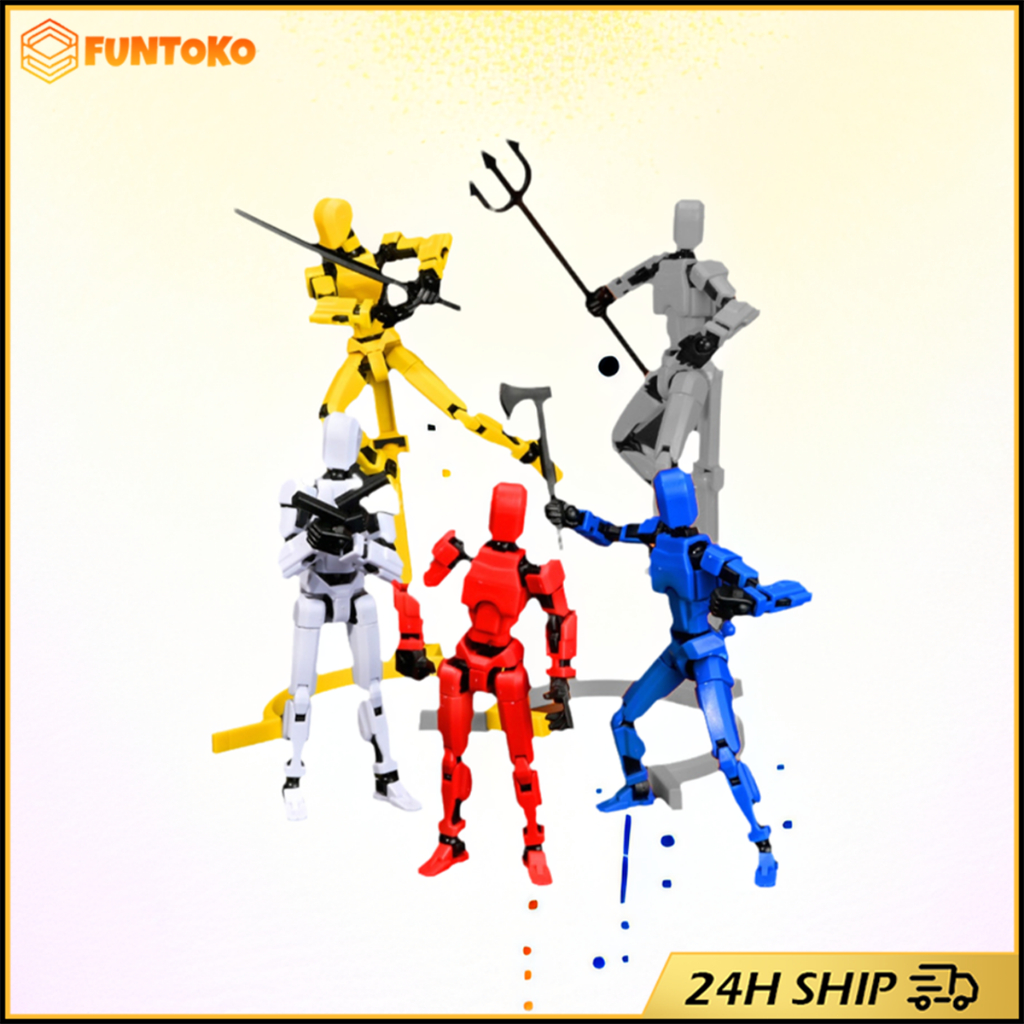 สินค้ามีคุณภาพ โมเดลฟิกเกอร์  dummy 13 action figure ข้อต่อขยับได้ 3D พกพาง่าย ของเล่นสําหรับเด็ก