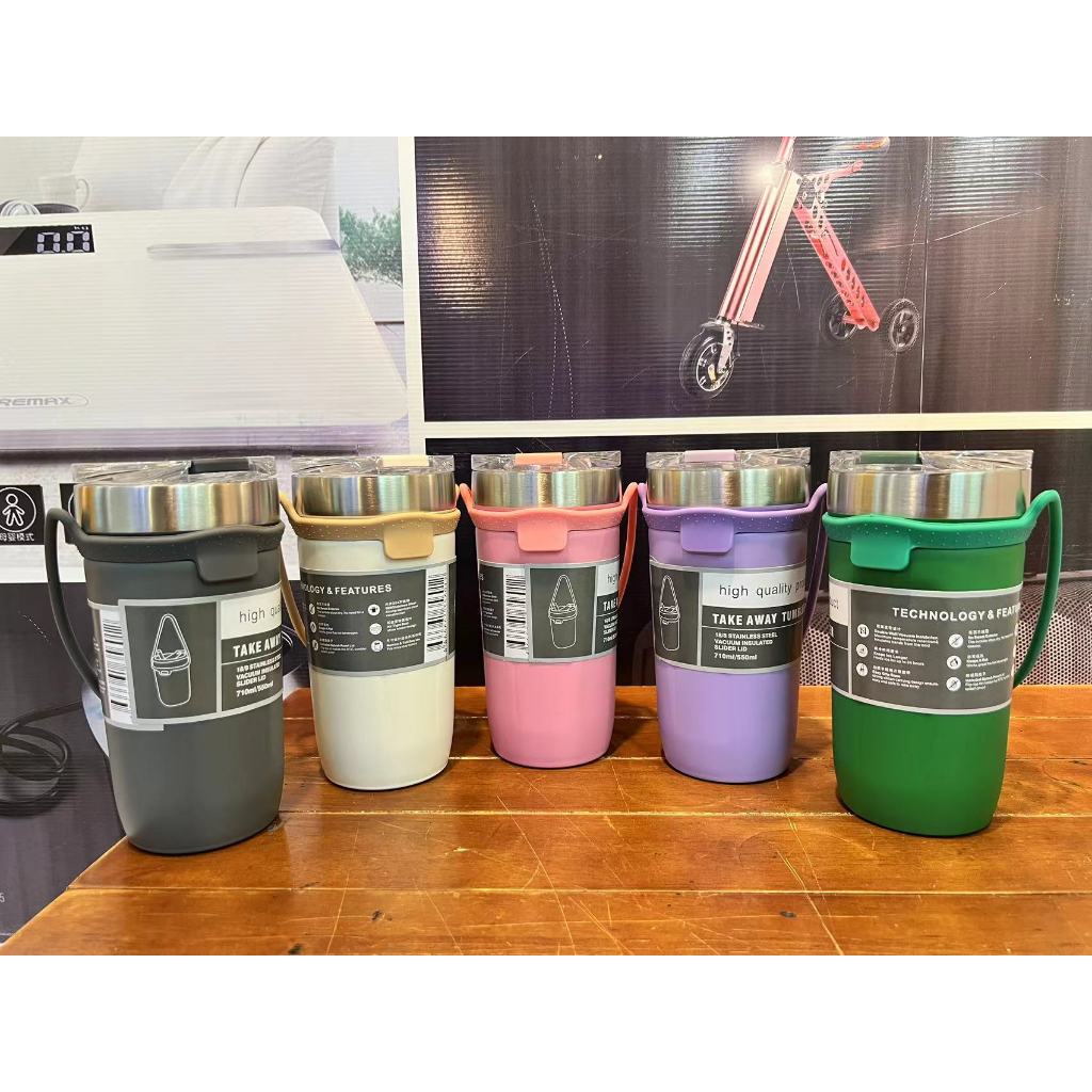 กระบอกน้ำ พกพา มีสายห้อย ถือสะดวก ขนาด 550-ML เก็บอุณหภูมิเย็น/ร้อน สีพาสเทลน่ารัก แก้วน้ำ ขวดน้ำ พร้อมส่ง