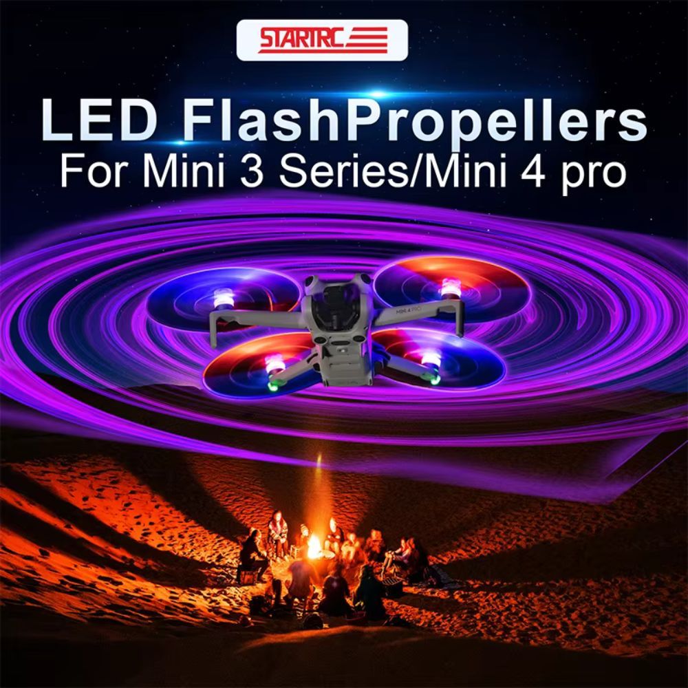 STARTRC ใบพัด LED Flashing Colorful Propellers for DJI Mini 4 Pro/ DJI Mini 3 Pro/ DJI Mini 3