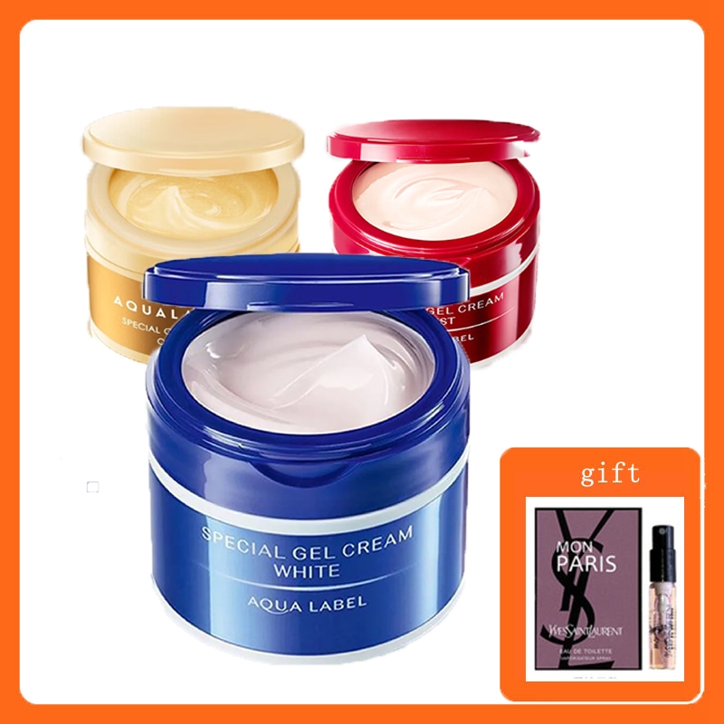 ✅Shiseido Aqualabel Special Gel Cream Oil in / Moist / White 90g -Five functions in one