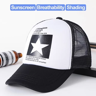 หมวกแก๊ปเบสบอล หมวกเบสบอล พิมพ์ลายดาว ระบายอากาศ กันแดดกันยูวี ปรับได้ แฟชั่นสําหรับผู้ชายและผู้หญิง