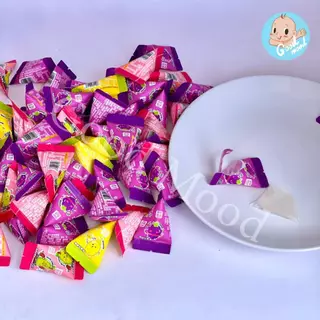 (อย.ไทย,ฮาลาล) เจลลี่สามเหลี่ยมหลินฮุ่ย 1กระปุก160ชิ้น
