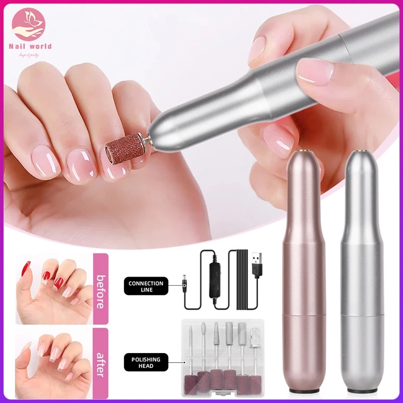 Nail.World เครื่องเจียรเล็บ ขัดเล็บ ตะไบไฟฟ้า 500-20000 RPM พอร์ต USB มีสองสีให้เลือก