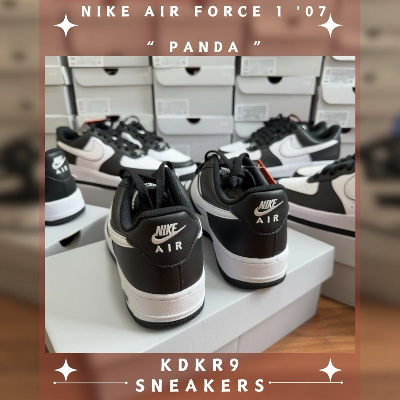[ พร้อมส่ง ] Nike Air Force 1 Low Panda สีสุดเท่ห์ แต่งตัวง่าย เข้าทุกลุค ของแท้ 100%