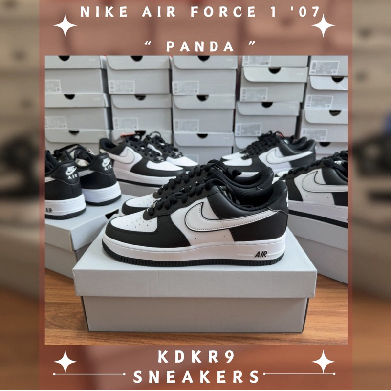 [ พร้อมส่ง ] Nike Air Force 1 Low Panda สีสุดเท่ห์ แต่งตัวง่าย เข้าทุกลุค ของแท้ 100%