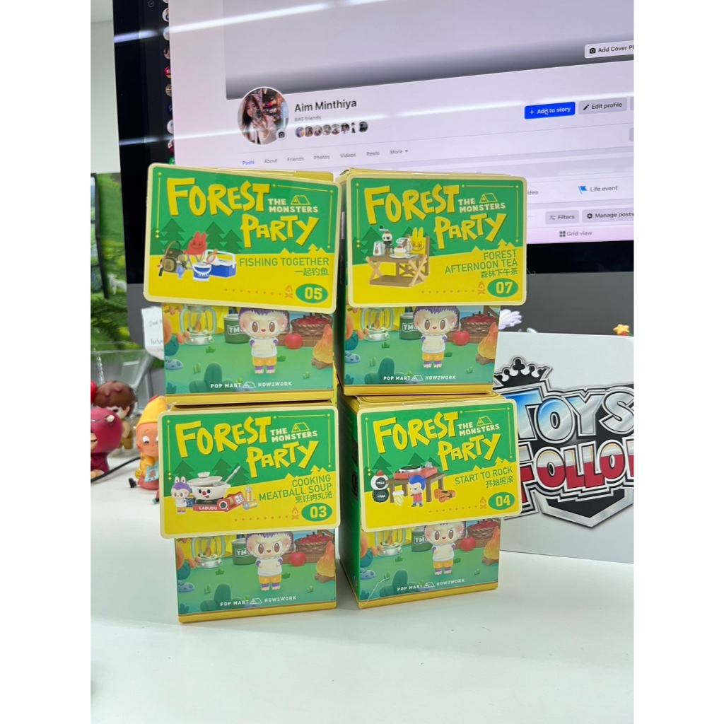 แกะตัว โชว์ตู้เท่านั้น Popmart Labubu the Monster Forest Party Series พร้อมส่ง