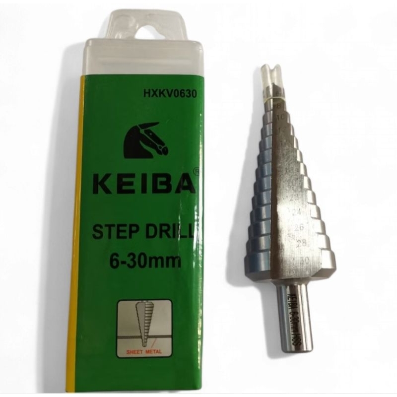 KEIBA​ 9601003 HXKV0630 ดอกสว่าน​ STEP​ DRILL​ HSS​ M2​ 13STEP/6-30mm​ ดอกเจดีย์ keiba KE-9601003