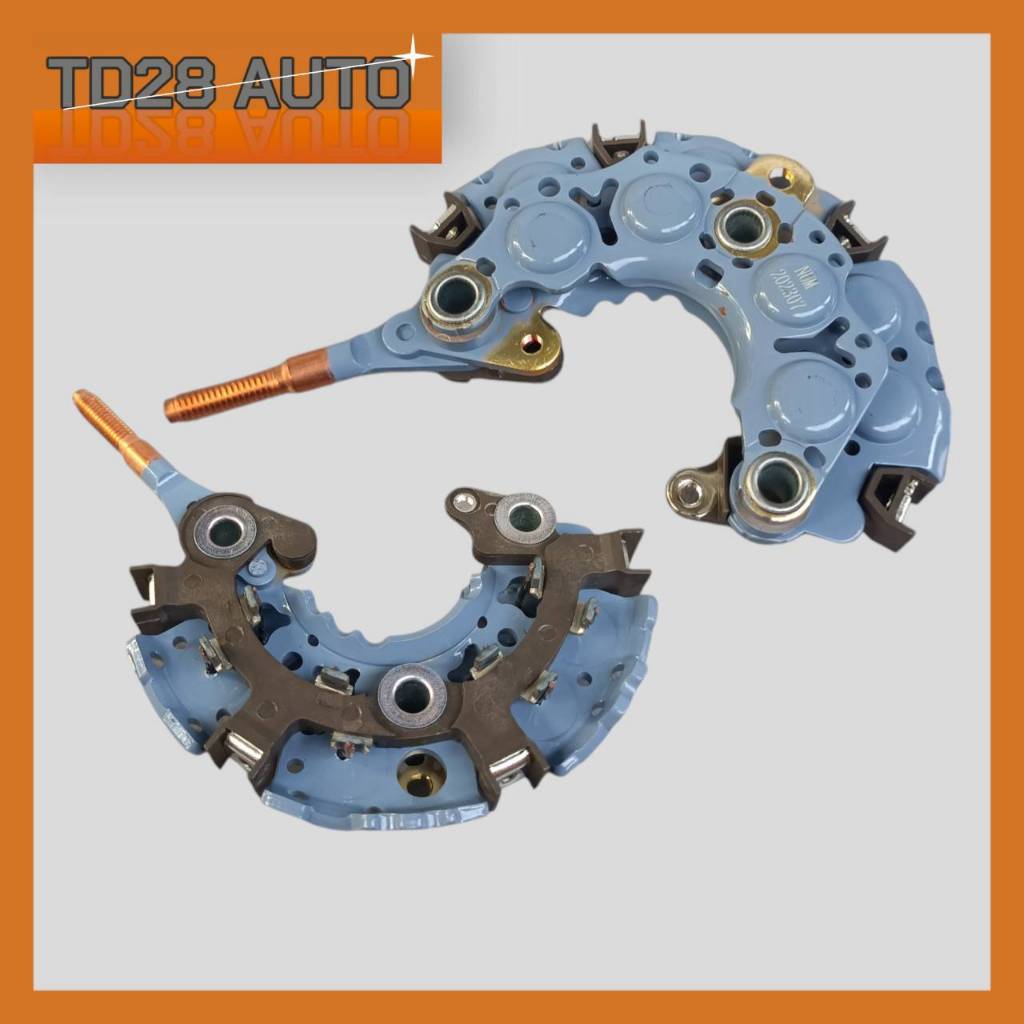 แผงไดโอด ไดชาร์จโตโยต้า Toyota AE100 AE110 ไดตระกร้อ ฝาหลังเหล็ก 70-80แอมป์ หลักทองแดง น็อตเบอร์10