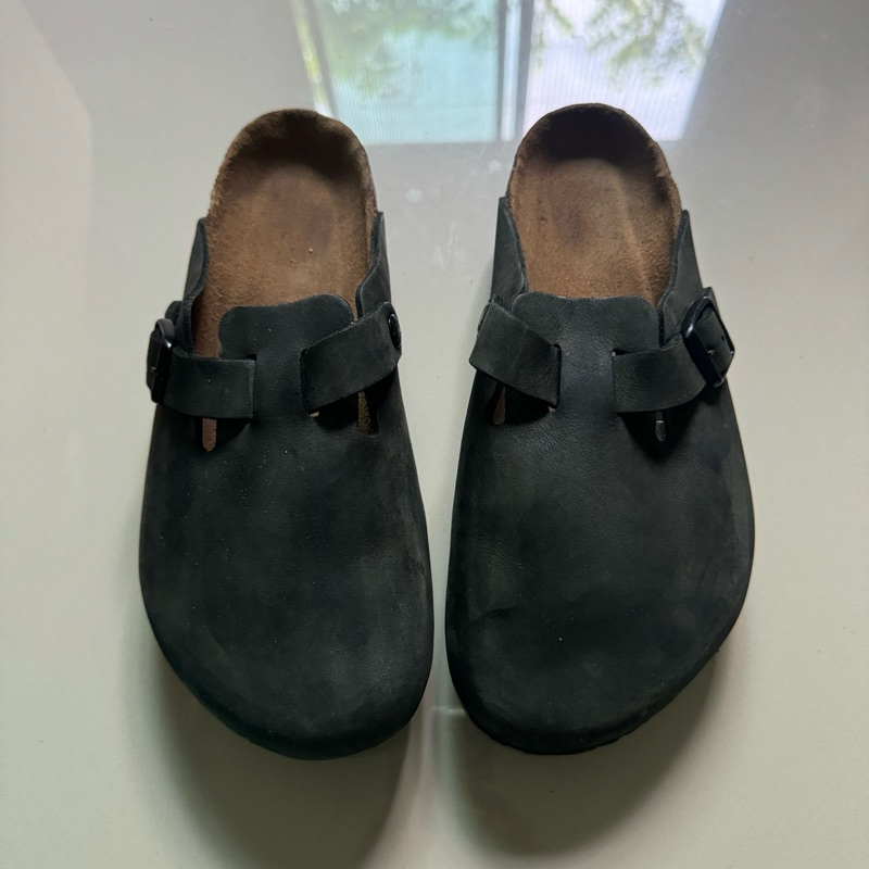 BIRKENSTOCK BOSTON BLACK รองเท้ามือสองของแท้ sz.40