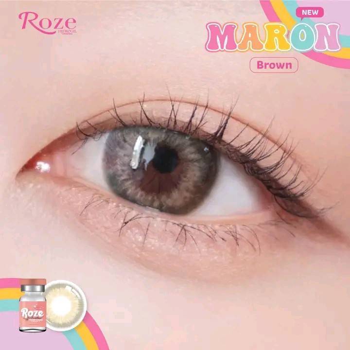 คอนแทคเลนส์ ขนาดมินิ Brown / Gray Maron (Rozelens)