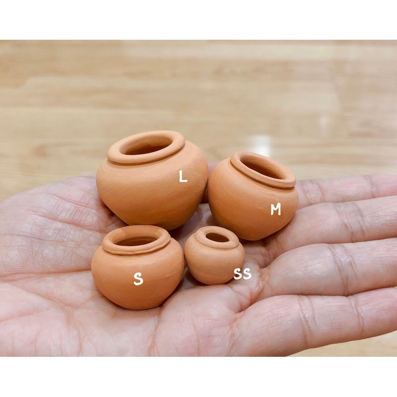 โอ่งจิ๋วดินเผาเนื้อละเอียด ราคา/ชิ้น