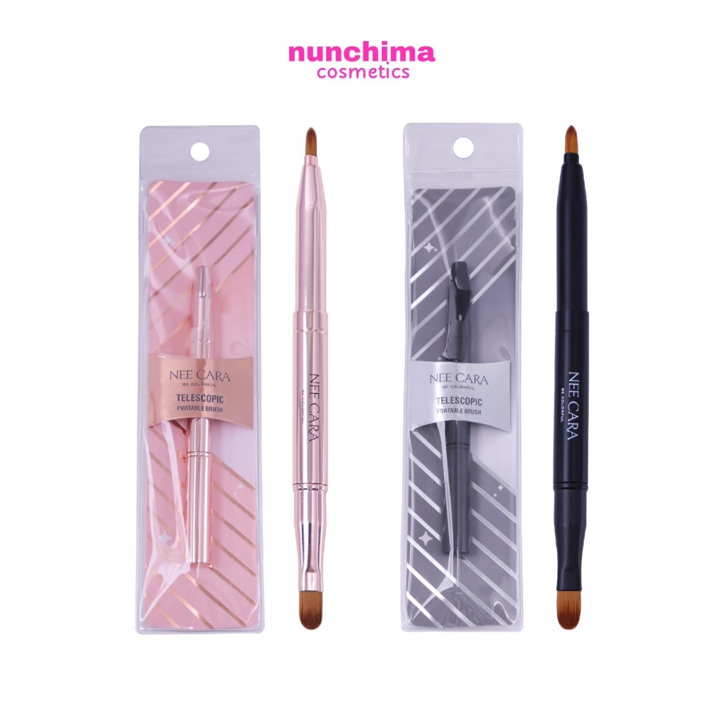 N354 Nee Cara Lip Brush นีคาร่า พู่กันทาปาก 2 หัว