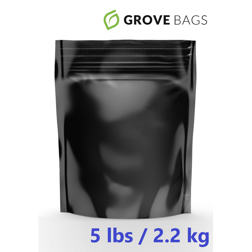 (5 lbs) Grove Bags 5 Pound ถุงบ่มสมุนไพร ถุงบ่ม Grove bag รุ่นทึบ ขนาด 5 ปอนด์ หรือ 2.2 กิโล