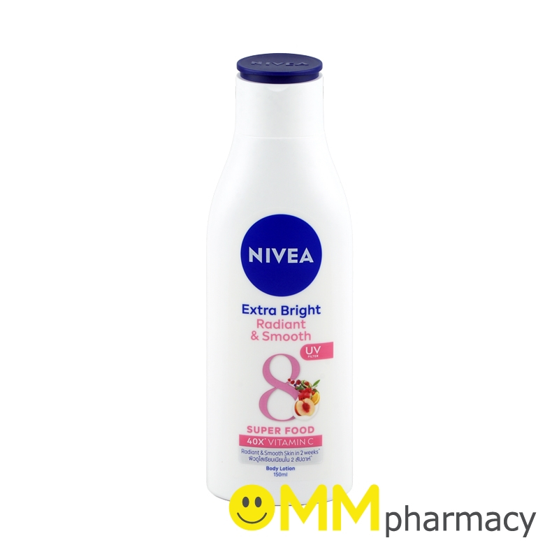 NIVEA EXTRA BRIGHT RADIANT & SMOOTH BODY LOTION 150ML.