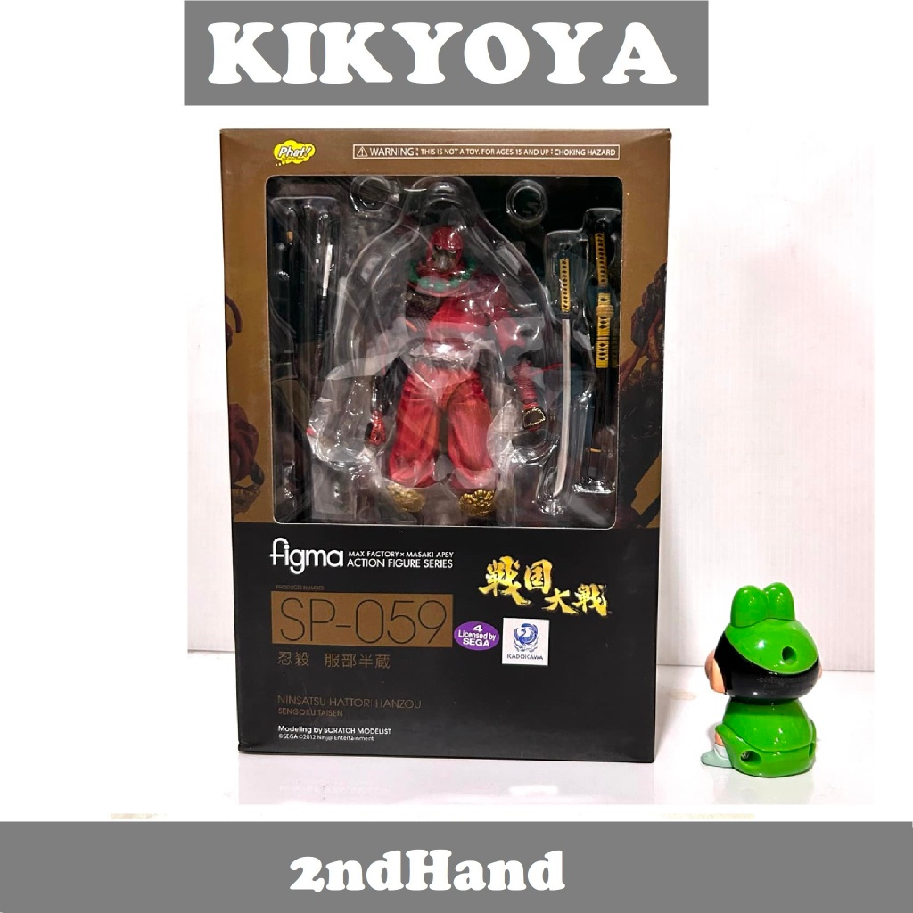 มือสอง figma sp 056 ninja slayer figma Sengoku Taisen  Ninsatsu Hanzo Hattori LOT japan JP