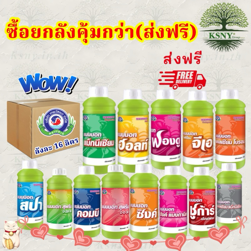 แมมมอท ยกลัง 16 ลิตร (ส่งฟรี)แมมมอธฟองดู,ซิงค์,แม็กนีเซียม,แคลเซียมโบรอน,คอมบิ,จีเอ,สปา,ฮอลท์,แคลเซียมแม็กนีเซียม,สุพรีม