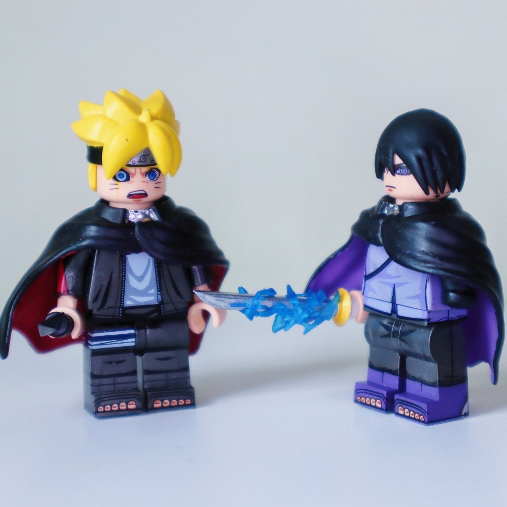 นารูโตะ โบรูโตะ เลโก้ ซาซึเกะ Boruto Sasuke Lego พาร์ทเสริม ผ้าคลุม ดาบ ผม ส่วนเสริม ของเล่นตั้งโชว์