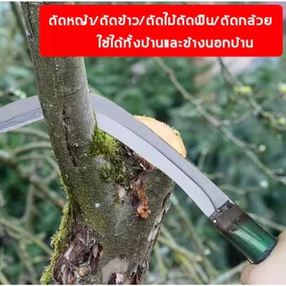เคียว 80CM เกรดพรีเมี่ยม ใช้งานได้สารพัดประโยชน์ แข็งแรง คมชัด ด้ามยาว ใช้ได้ทั้งการสับและการตัด