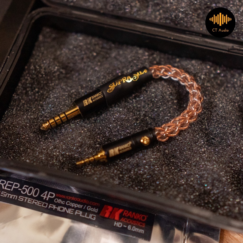 สายแปลง(เรือธง) 3.5 2.5 4.4 รุ่น Supra SIL4 แจ็ค RANKO ถัก 10 สายเงินล้วน5N+สายทองแดงล้วน7N UP OCC