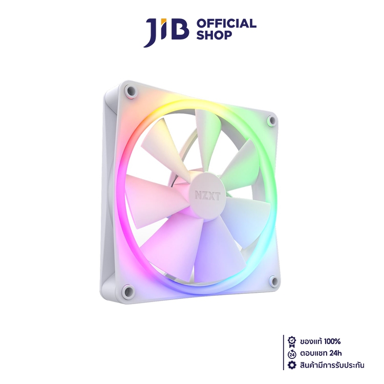 CASE FAN (พัดลมเคส) NZXT F140 RGB (MATTE WHITE)