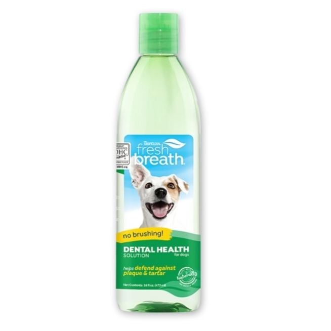 Tropiclean Fresh Breath Dantal health solution ทรอปิคลีน น้ำยาผสมน้ำ ช่วยสลายคราบหินปูนของสุนัขและแมว