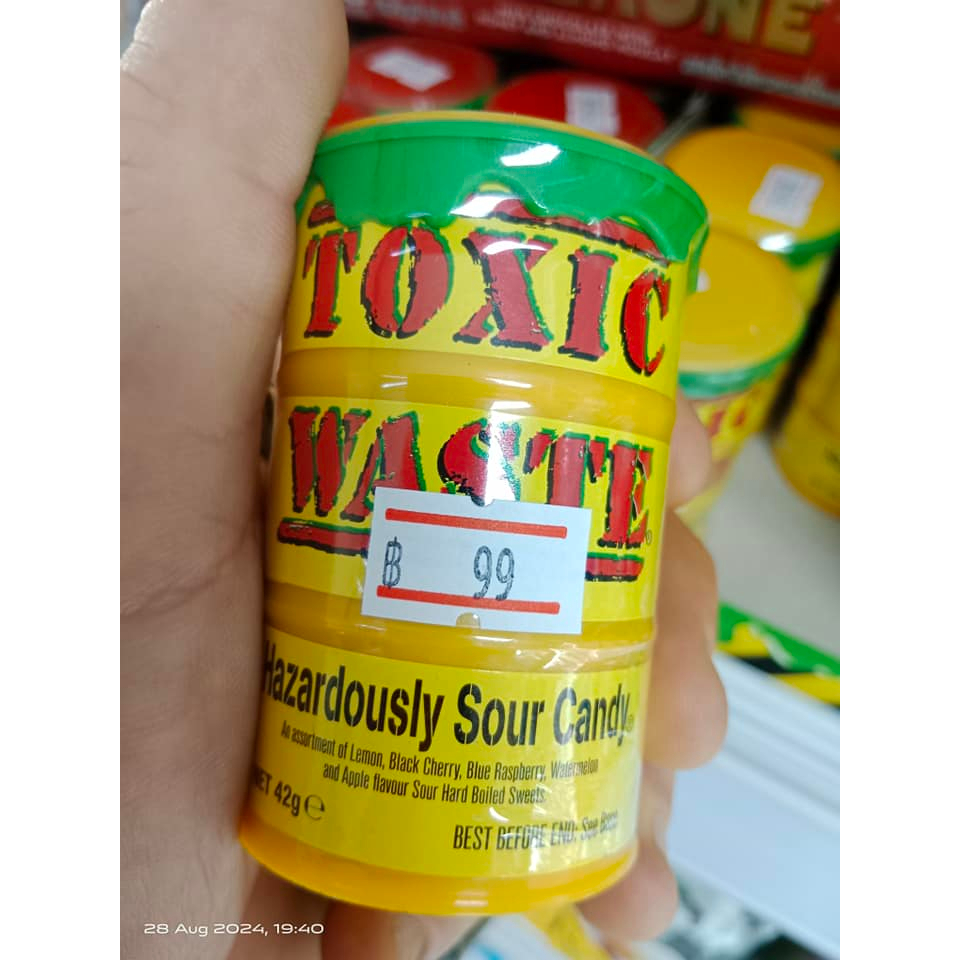 TOXIC WASTE Sour Candy YELLOW *** UK IMPORT ***