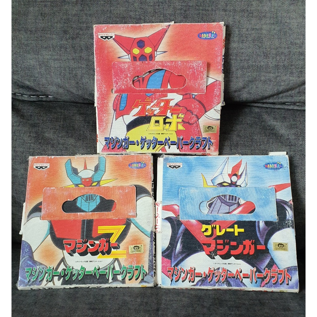 BANPRESTO Mazinger Z Great Mazinger Getter Robot Paper Craft โมเดลกระดาษหุ่นยนต์