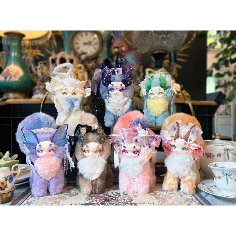 TUTULONG V2 ตุ๊กตาแมวครึ่งมังกร ของแท้ กล่องสุ่ม ฟิกเกอร์ โมเดล Blind box