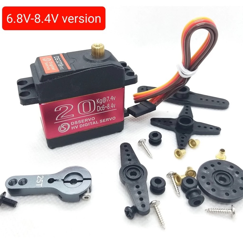 DSSERVO DS3218 HV / DS3218 Pro HV  180 หรือ 270 องศาดิจิตอลเซอร์โวเซอร์โวเซอร์เคิล 20 กิโลกรัม  RC S