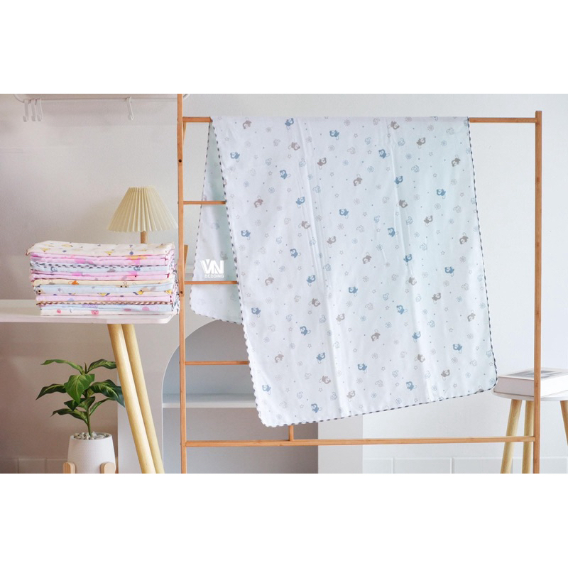 ผ้าขนหนูเด็ก ผ้าสาลูทอหนา 3 ชั้น เนื้อผ้าสาลู ผ้าห่อตัว ขนาด 60x120cm. ยิ่งซัก ยิ่งนุ่ม ผ้าไม่แข็ง ราคา ถูกที่สุด ดีลบีเคเค แกลเลอรีภาพที่ 3
