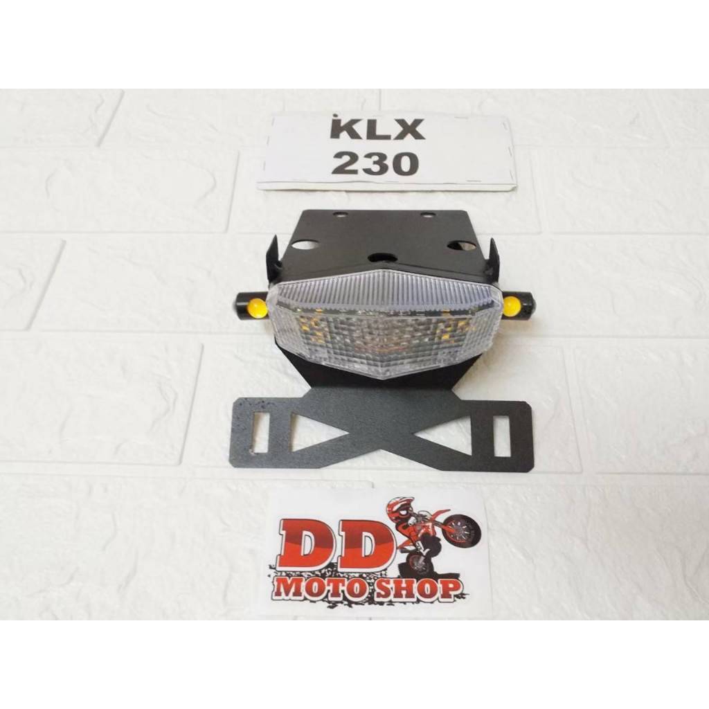ท้ายสั้น KLX230 #โครงเหล็กหนา 1.2 mm. #แบบใส่ไฟตาแมว #ไฟท้าย KLX230 KLX230SE KLX230SM SHERPA