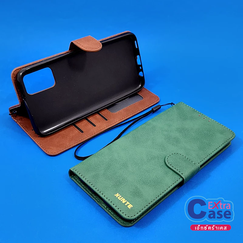 Oppo F9 A12 A3x A3Pro A53 A74 A96(5G) Reno4 Reno5 Reno6z Reno7z Reno8z เคสหนังเปิด-ปิด มีช่องใส่การ์ด ฝาปิดหน้าจอกันรอย