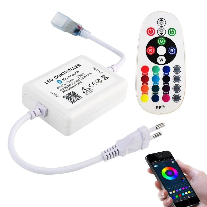 Qimedo LED Strip Light Controller 24Keys Remote สำหรับแถบไฟLED SMD5050 ตัวควบคุม รีโมท24ปุ่ม ปรับสี-โหมด ควบคุมแถบไฟ