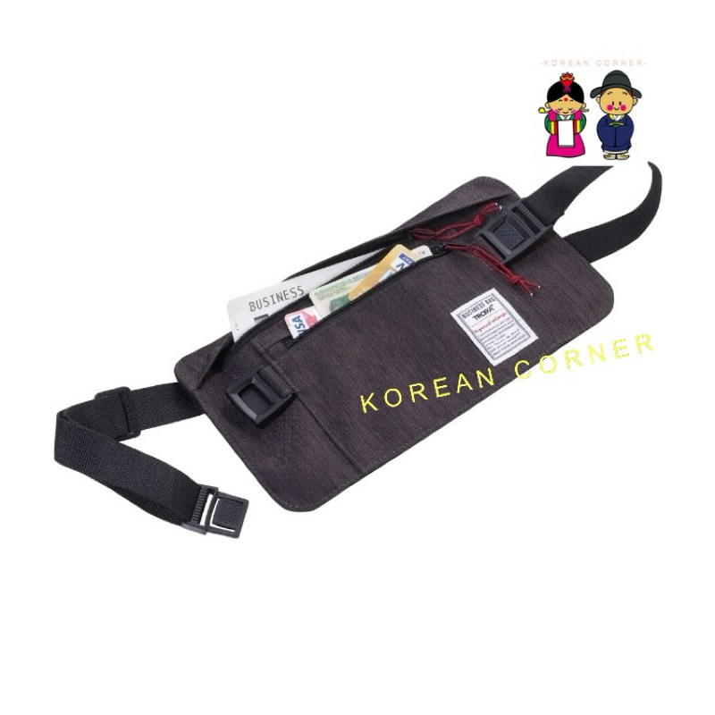 Troika 🇩🇪 Business Belt Bag / RFID Protection กระเป๋าคาดเอว ทรอยก้า รุ่นพิเศษ RFID SAFE ป้องกันการโจ