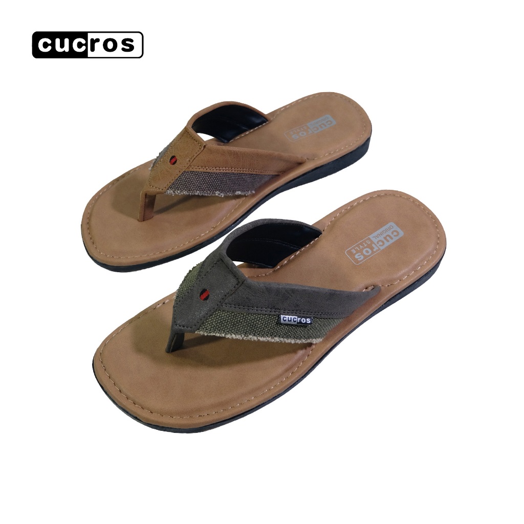 Cucros รองเท้าแตะผู้ชาย แบบสวม ใส่นุ่มสบาย [Model-SN026]