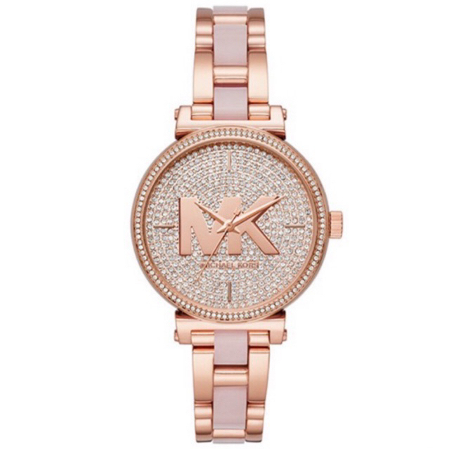 นาฬิกาข้อมือผู้หญิง Michael KorsRose Gold Women's Sofie Quartz with Stainless Mk4336 Watch