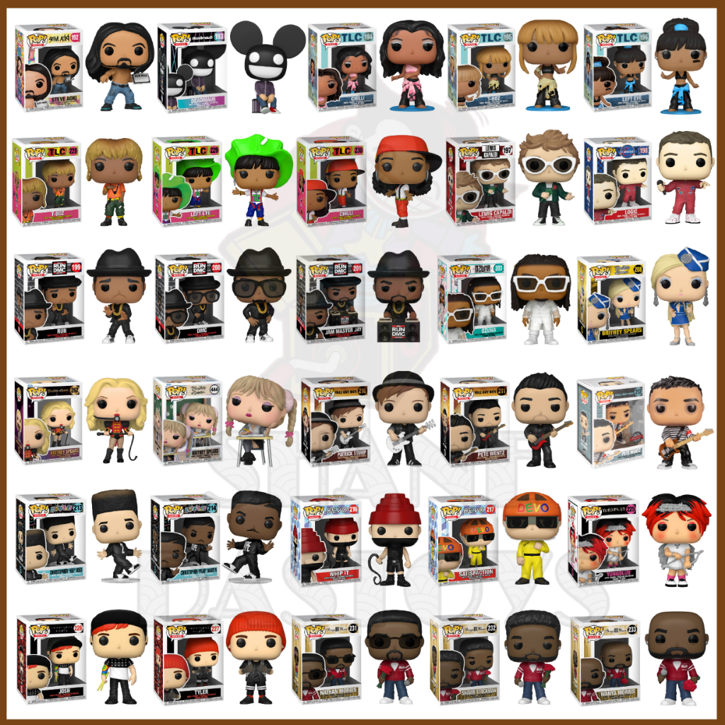 {PRE-ORDER} Funko Pop! ROCKS Music : TLC, Ozuna, Bret Michaels, Britney Spears, Fall Out Boy, Run DM