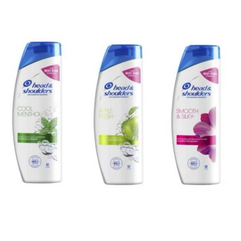 มี 3 สูตร(2ขวด/แพ็ค) Head & Shoulders Shampoo 140 มล. เฮดแอนด์โชว์เดอร์ แชมพู