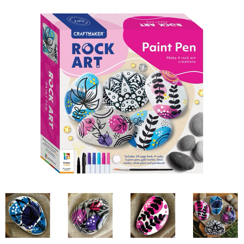 Craft Maker Paint Pen Rock Art Kit