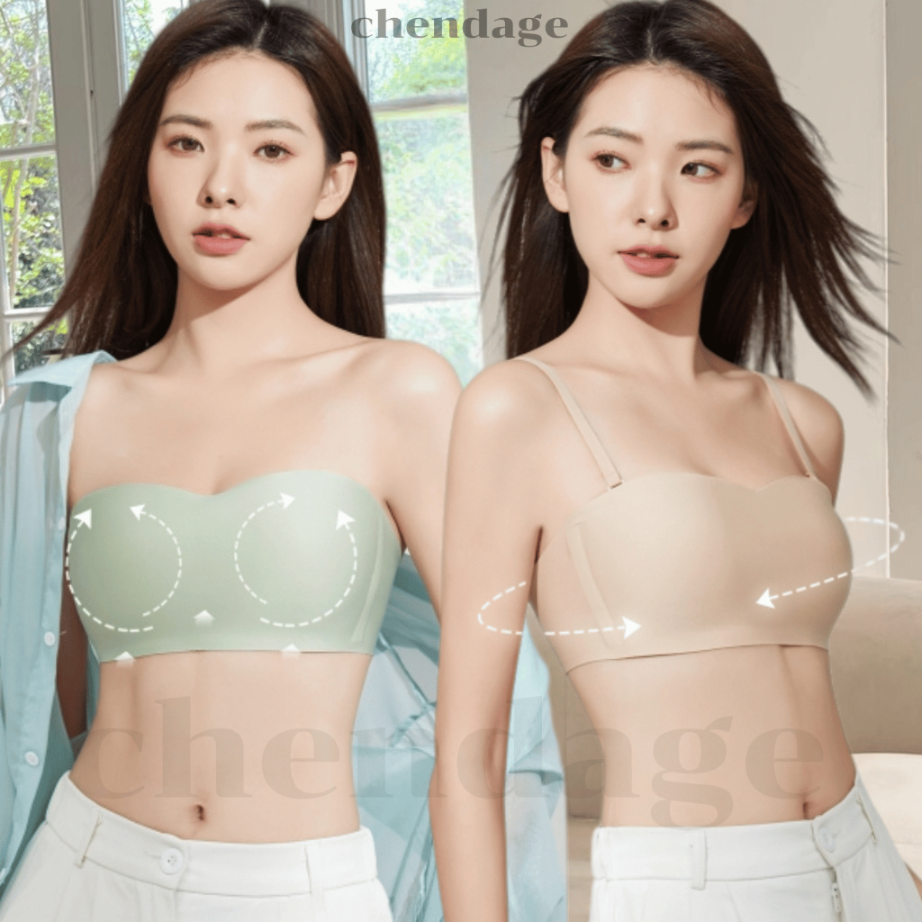 ชุดชั้นในสตรี บราไร้โครง B-118 สามารถถอดสายหรือใส่สายได้ แบบบางกันลื่น ไร้ขอบ ไม่มีรอยต่อ ใส่สบาย เหมาะสำหรับทุกฤดู